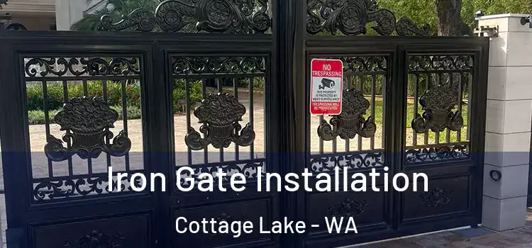 Iron Gate Installation Cottage Lake - WA